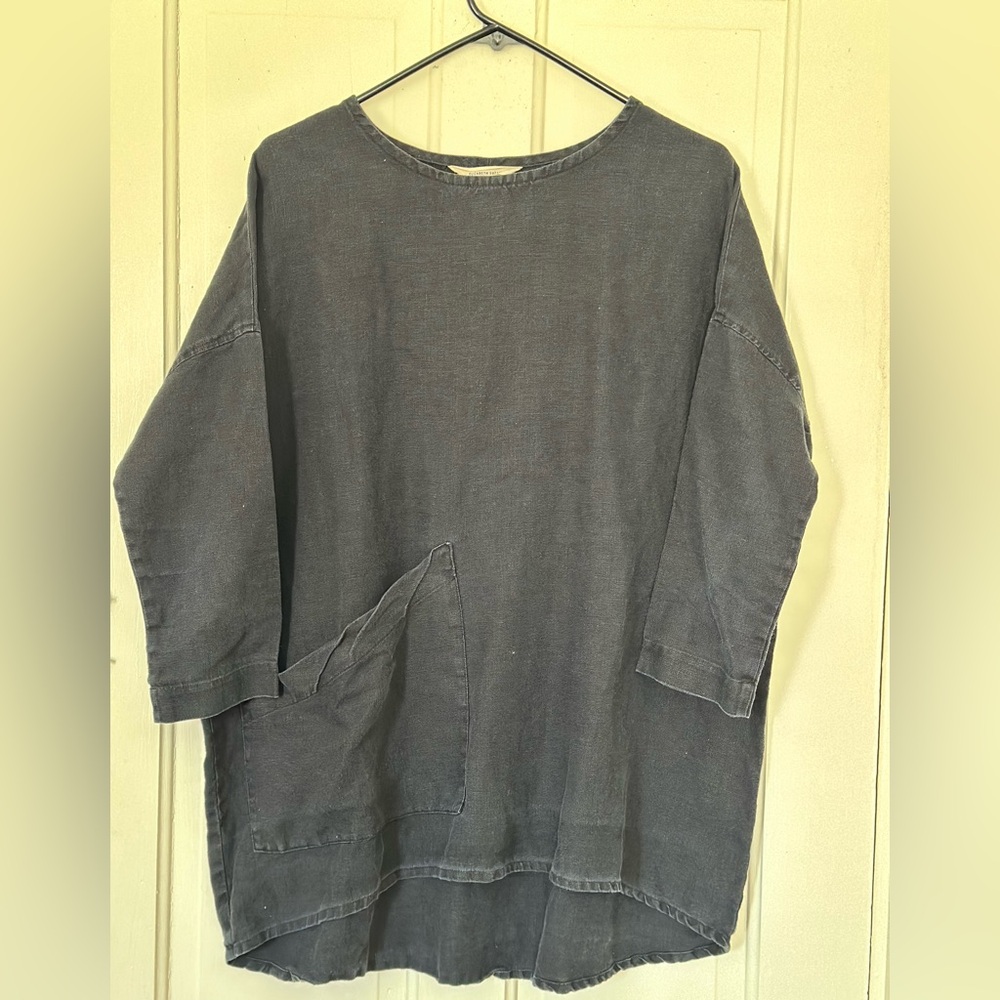Long Sleeve Harper Tunic in Midweight Linen